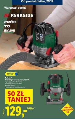 Frezarka górnowrzecionowa 1200W Parkside promocja w Lidl