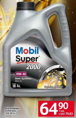 Olej silnikowy Mobil Super 2000 10W-40 promocja w Selgros