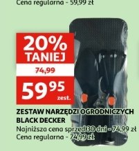 Zestaw narzędzi ogrodniczych Black & decker promocja w Castorama