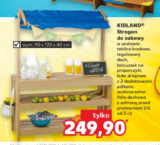 Stragan do zabawy Kidland promocja