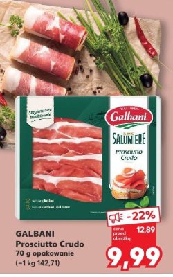 Szynka Prosciutto Crudo promocja w Kaufland