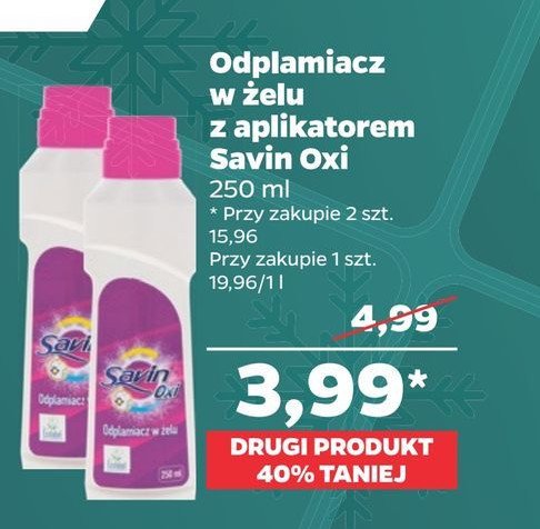 Odplamiacz w żelu Savin oxi promocja