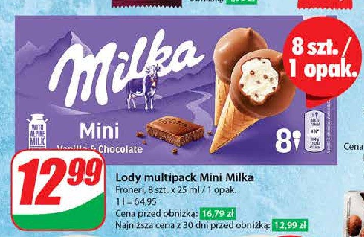 Rożek mini Milka promocja