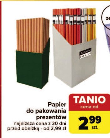 Papier do pakowania prezentów promocja w Carrefour