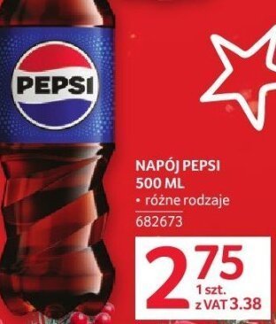 Napój Pepsi 500ML promocja w Selgros