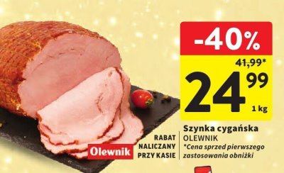 Szynka cygańska OLEWNIK promocja w Intermarche