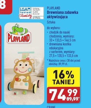 Kostka edukacyjna drewniana Playland promocja