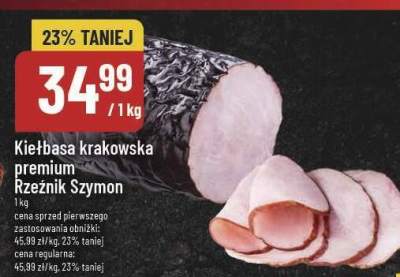 Kiełbasa krakowska premium Rzeźnik Szymon promocja w POLOmarket