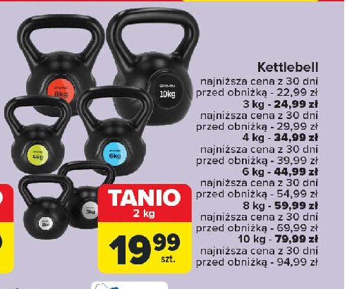 Kettlebell 10 kg promocja w Carrefour Market