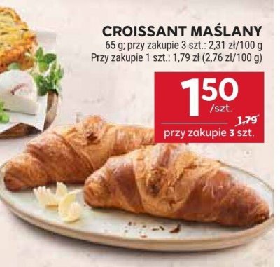 Croissant maślany promocja w Stokrotka