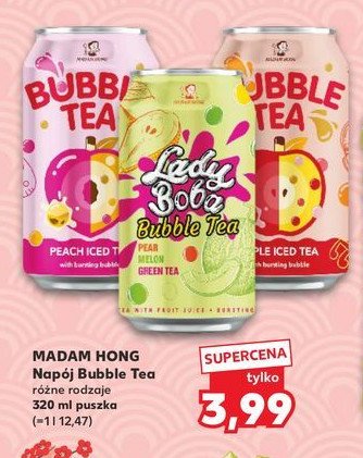 Napój apple iced tea Bubble tea promocja w Kaufland