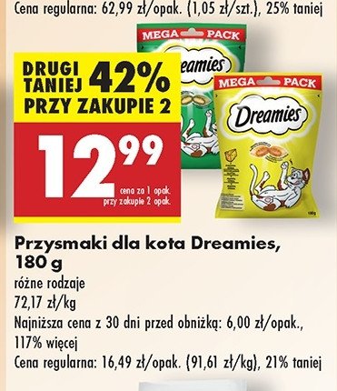 Przysmak dla kota z serem Dreamies promocja