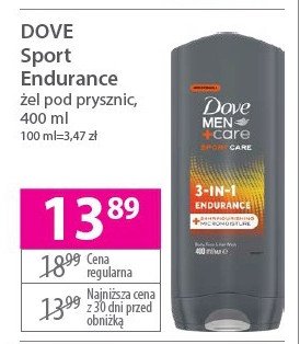 Żel pod prysznic 3in1 endurance Dove men+care promocja