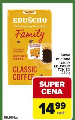 Kawa mielona Eduscho Tchibo Family Classic Coffee promocja w Carrefour Express