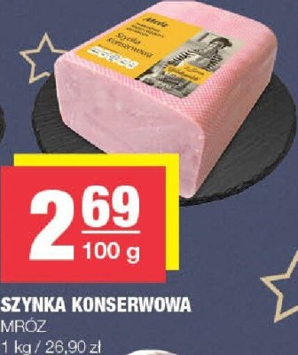 Szynka konserwowa Mróz promocja w SPAR