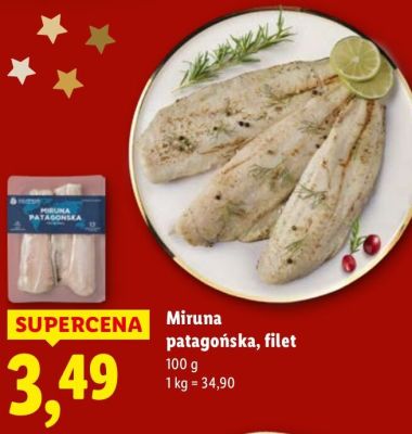 Miruna patagońska filet promocja w Lidl