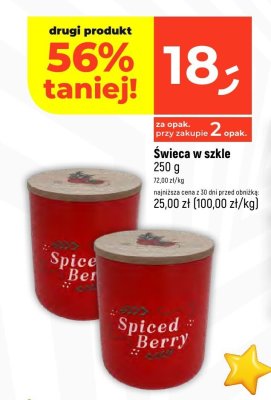 Świeca w szkle Spiced Berry 250 g promocja w Dealz