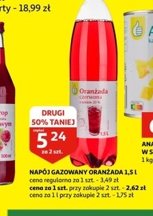 Oranżada czerwona Podniesiony kciuk promocja