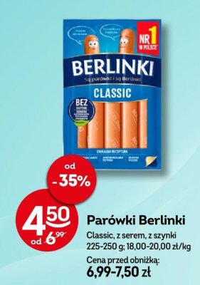 Parówki Berlinki Classic promocja w Żabka