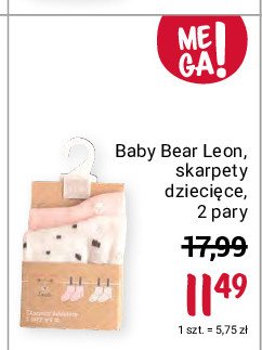 Skarpety dziecięce 12-18 msc Baby bear leon promocja