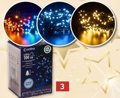Lampki 100 LED z programatorem promocja w Selgros
