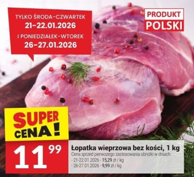 Lopatka wieprzowa bez kości, 1 kg promocja w Twój Market
