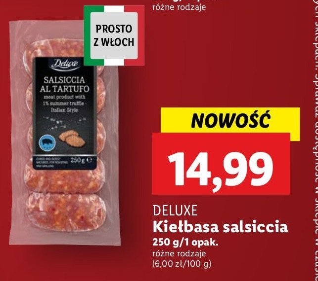 Kiełbasa salsiccia Deluxe promocja