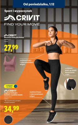 Legginsy funkcyjne damskie z wysokim stanem Crivit promocja w Lidl