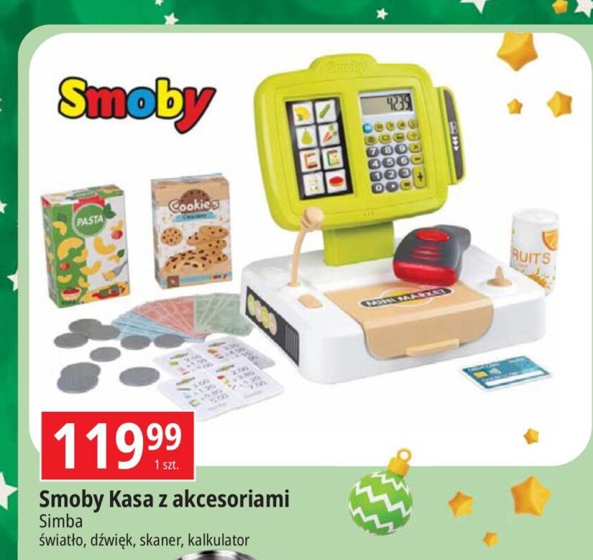 Kasa z akcesoriami Smoby promocja w Leclerc