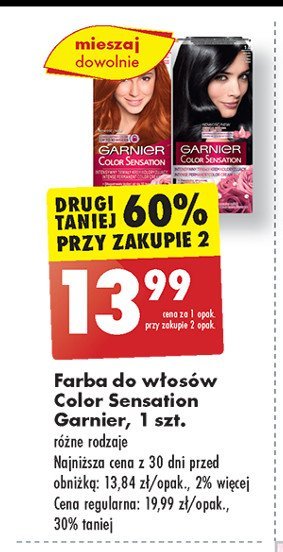 Farba do włosów 7.40 Garnier promocja