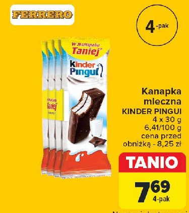 Baton mleczny Kinder pingui promocja