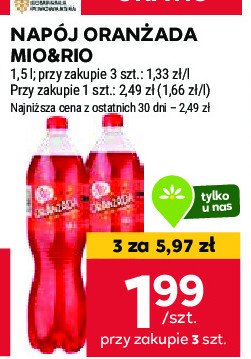 Oranżada czerwona Mio&rio promocja w Stokrotka