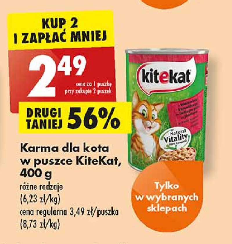 Karma dla kota wołowina Kitekat promocja
