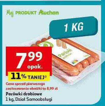 Parówki drobiowe Auchan na co dzień (logo zielone) promocja