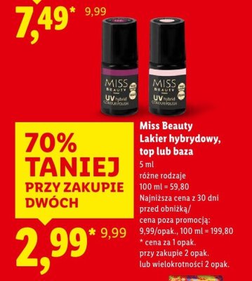 Lakier hybrydowy / top / baza  promocja w Lidl