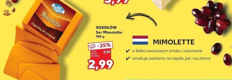 Ser mimolette Zm soko艂贸w promocja