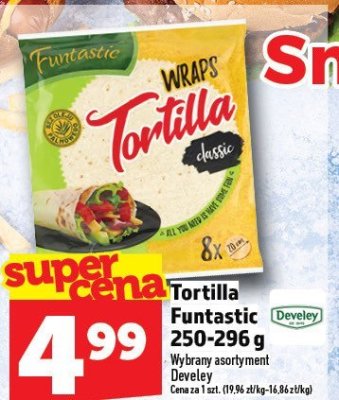 Tortilla Funtastic Develey 250-296 g promocja w TOPAZ