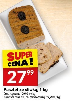 Pasztet ze śliwką 1 kg promocja w Twój Market