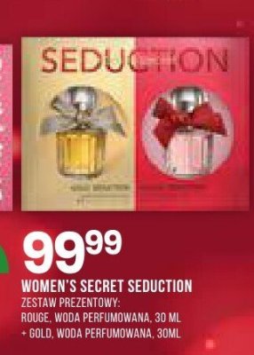 Perfumy Women's Secret Seduction zestaw prezentowy rouge woda perfumowana + gold woda perfumowana promocja w Drogerie Natura
