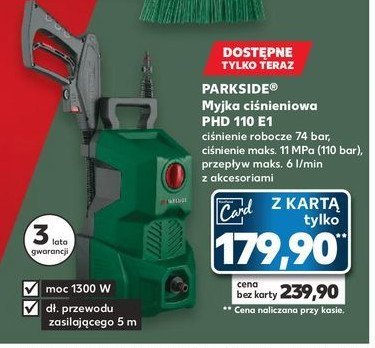 Myjka ciśnieniowa phd 110 e1 Parkside promocja
