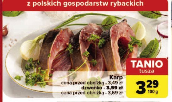 Karp dzwonko promocja w Carrefour Market