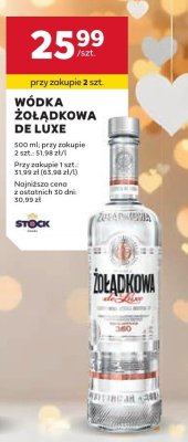 Wódka Żołądkowa De Luxe promocja w Stokrotka