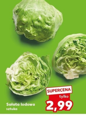 Sałata lodowa sztuka promocja w Kaufland