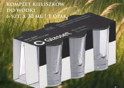 Kieliszki do wódki komplet 6 szt. promocja w Dino