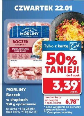 Boczek w słupkach promocja w Kaufland