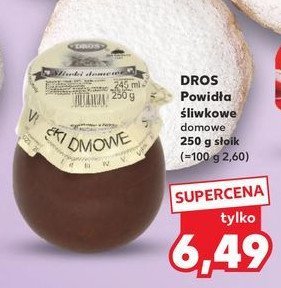 Powidła śliwkowe Dros promocja w Leclerc