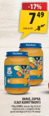 Danie, zupka Gerber (cały asortyment) promocja w Arhelan