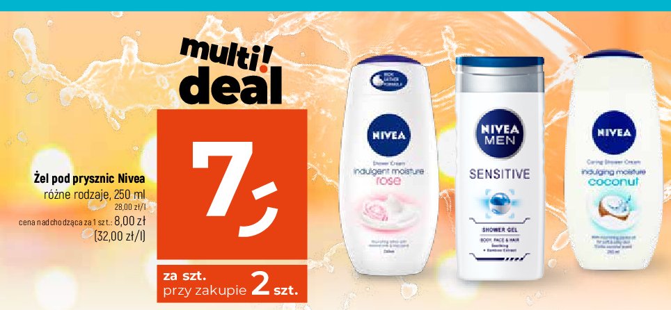 Żel pod prysznic Nivea men sensitive promocja