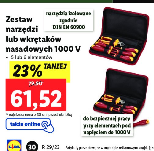 Zestaw narz臋dzi 1000v promocja