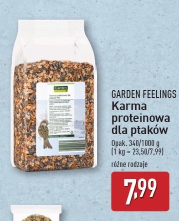 Karma dla ptaków Garden feelings promocja w Aldi